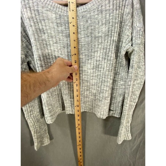 Hollister Sweater Womens Small Grey Round Neck‎ Long Sleeve Pullover Ladies. - Picture 7 of 8